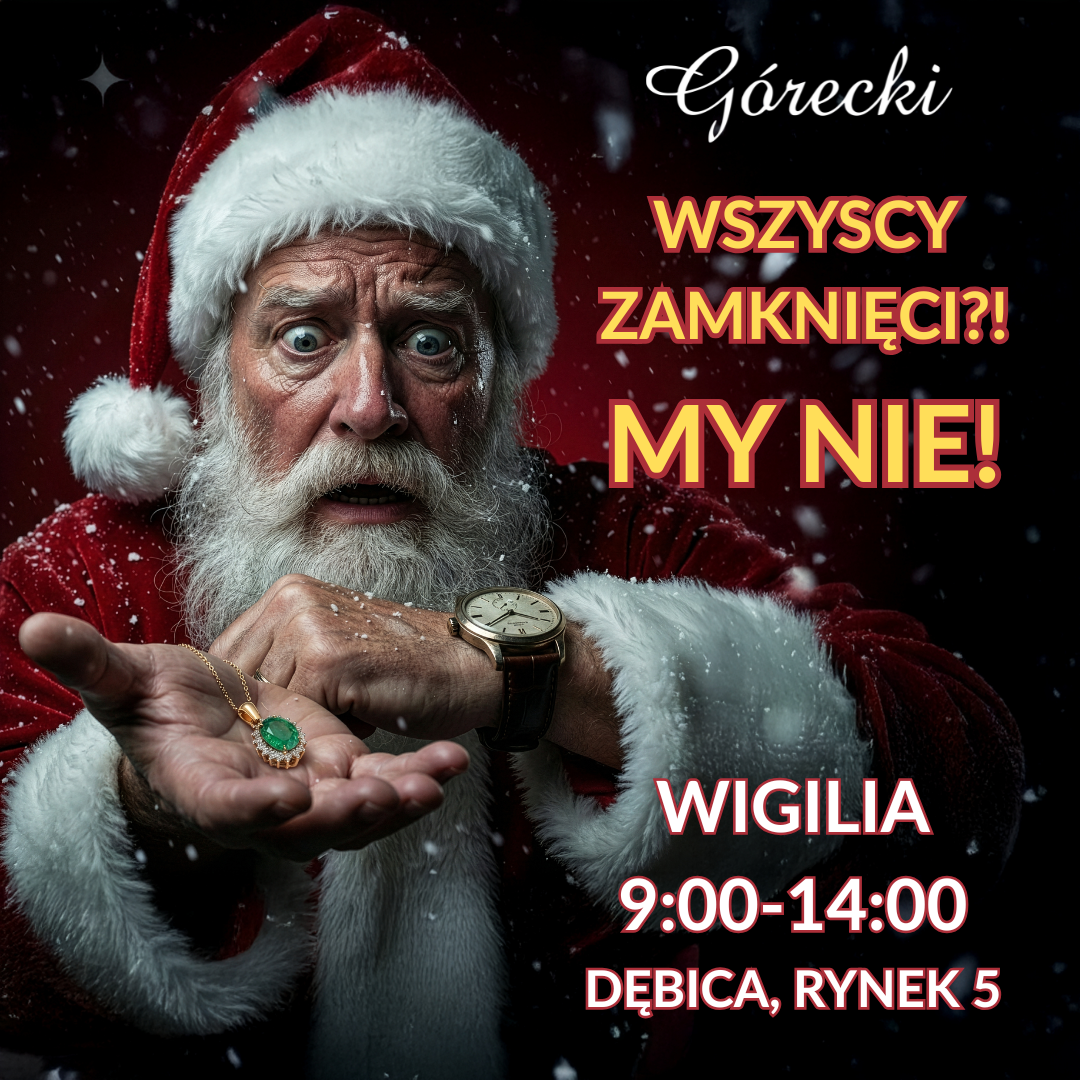 ✅ JESTEŚMY OTWARCI W WIGILIĘ!  Świąteczne godziny otwarcia salonu