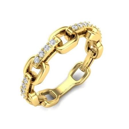 Pierścionek z brylantami 0,12 ct