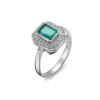 Pierścionek z szmaragdem i brylantami