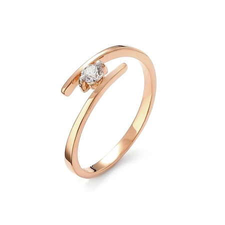 Pierścionek z brylantem 0,13 ct