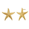 Złote kolczyki - rozgwiazda