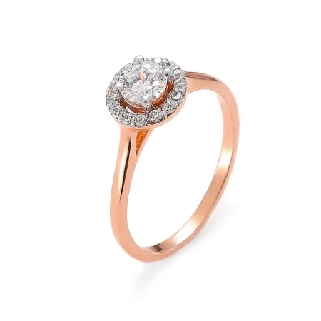 Pierścionek z brylantami 0,54 ct