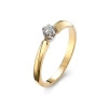 Pierścionek z brylantem 0,10 ct