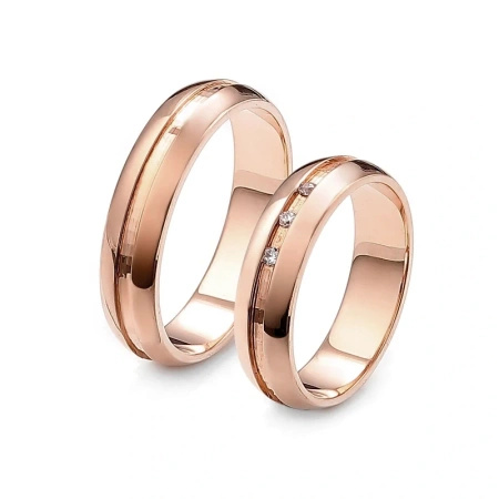 Obrączki ślubne z brylantami 0,05 ct