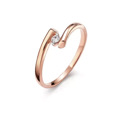 Pierścionek z brylantem 0,05 ct