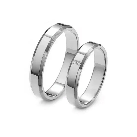 Obrączki ślubne z brylantami 0,02 ct