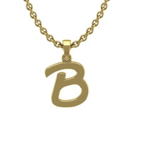 Zawieszka złota - literka B