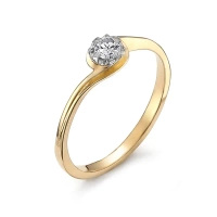 Pierścionek z brylantem 0,14 ct