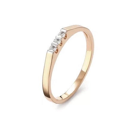 Pierścionek z brylantami  0,05 ct