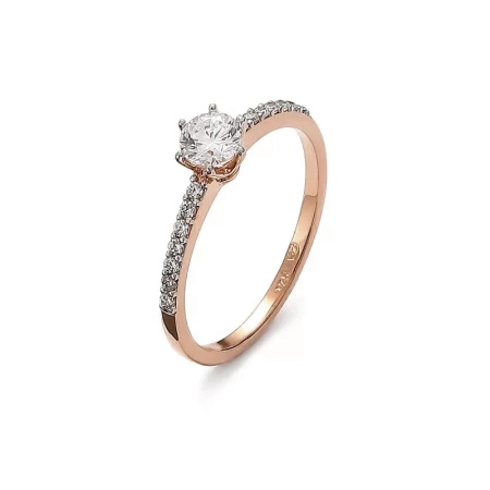 Pierścionek z brylantami 0,35 ct