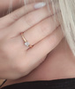 Pierścionek z brylantami 0,12 ct