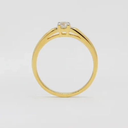 Pierścionek z brylantami 0,18 ct