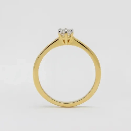 Pierścionek z brylantem 0,21 ct