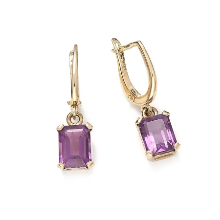 Kolczyki z ametystem