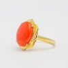 Pierścionek z koralem