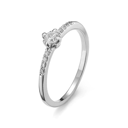 Pierścionek z brylantami 0,30 ct