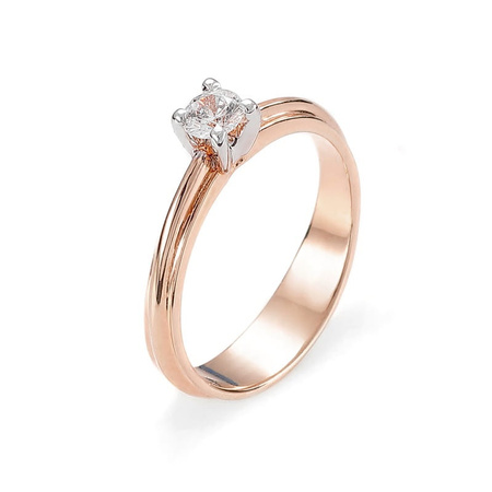 Pierścionek z brylantem 0,25 ct