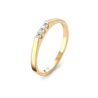 Pierścionek z brylantami 0,05 ct