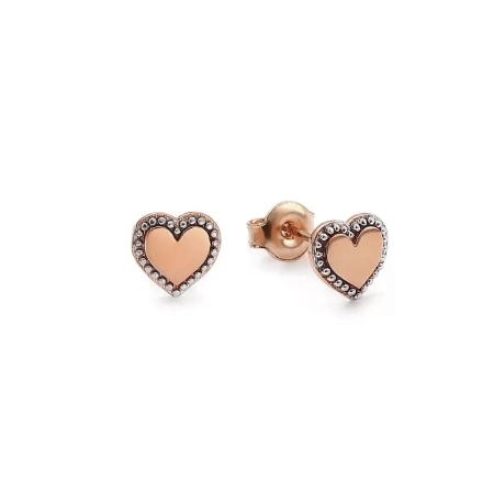 Kolczyki złote - serce
