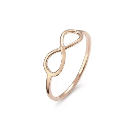 Pierścionek złoty - nieskończoność