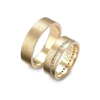 Obrączki ślubne z brylantami  0,37 ct