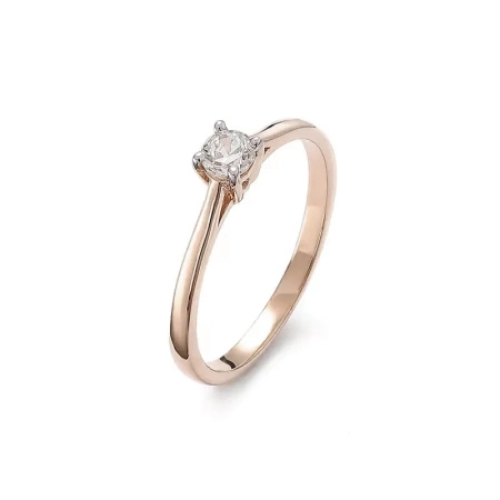 Pierścionek z brylantem 0,15 ct