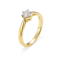 Pierścionek z brylantem 0,41 ct