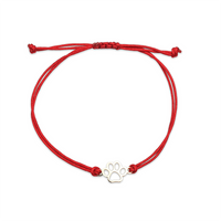 Bransoletka złota na sznurku Au 585 - łapka