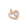Zawieszka z cyrkonią - serce