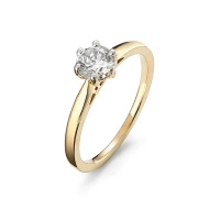 Pierścionek z brylantem 0,50 ct