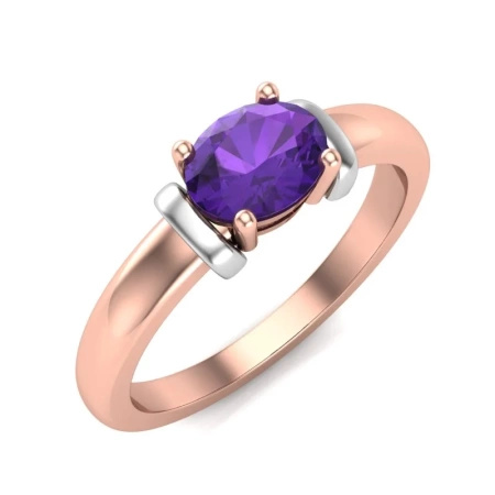 Pierścionek z ametystem