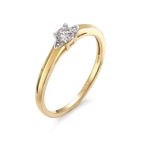 Pierścionek z brylantami 0,18 ct