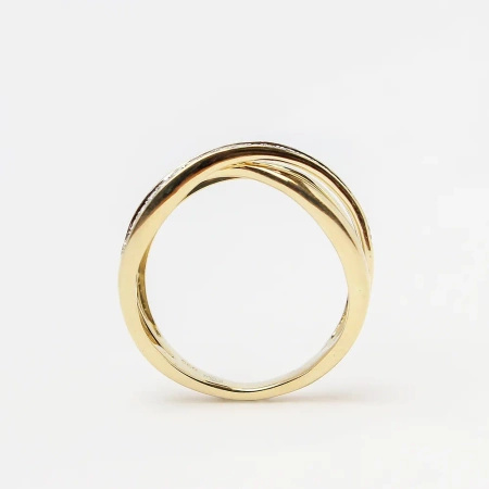 Pierścionek z brylantami 0,20 ct