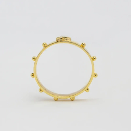 Pierścionek złoty - krzyżyk