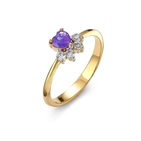 Pierścionek z tanzanitem i brylantami