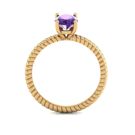 Pierścionek z ametystem
