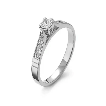 Pierścionek z brylantami 0,24 ct