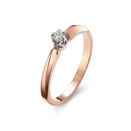 Pierścionek z brylantem 0,10 ct