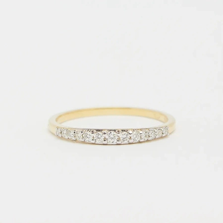 Pierścionek z brylantami 0,14 ct