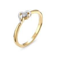 Pierścionek z brylantem 0,08 ct