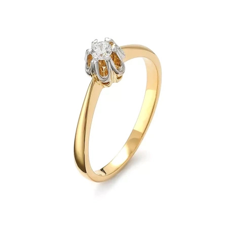 Pierścionek z brylantem 0,10 ct