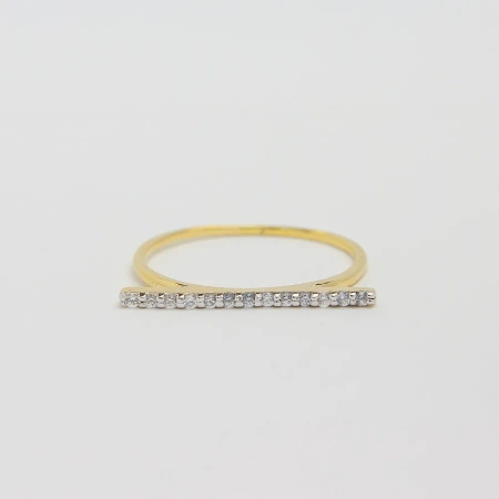 Pierścionek z brylantami 0,11 ct