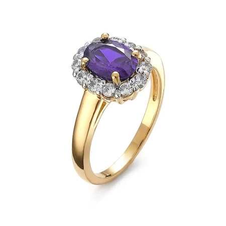 Pierścionek z tanzanitem i brylantami