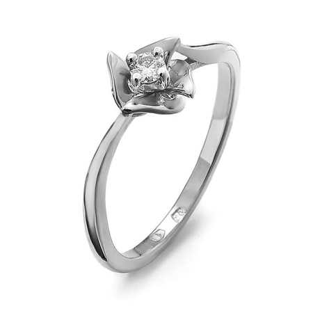 Pierścionek z brylantem 0,09 ct