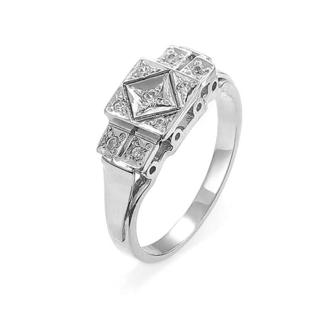 Pierścionek z brylantami 0,14 ct