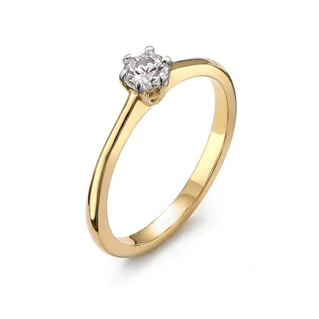 Pierścionek z brylantem 0,21 ct