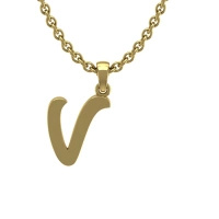 Zawieszka złota - literka V