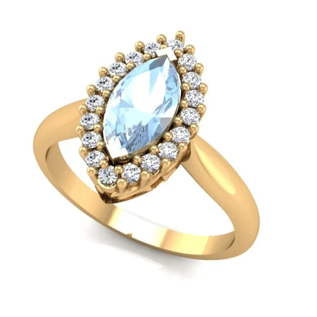 Pierścionek z topazem