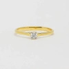 Pierścionek z brylantem 0,10 ct