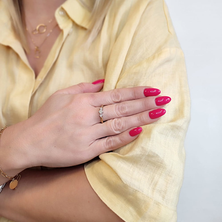 Pierścionek z brylantami 0,37 ct